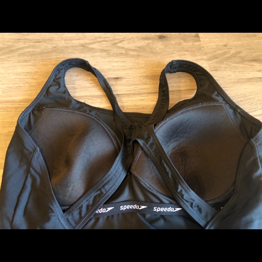 Speedo Women's Classic Black One Piece Swimsuit - Picture 7 of 7
